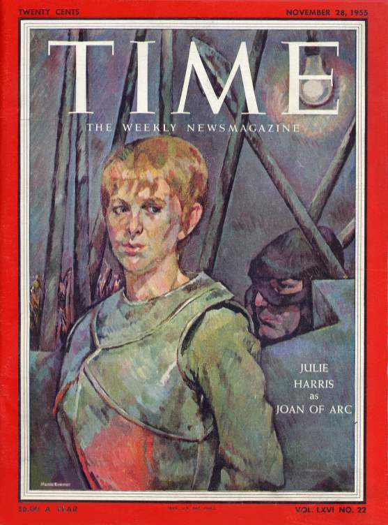 Time Magazine with Julie Harris and Ralph Roberts - November 1955